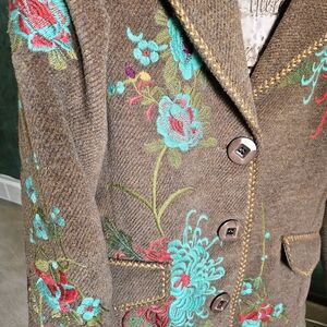 Paparazzi Floral Embroidered Jacket